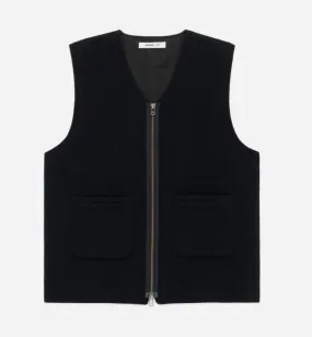 3sixteen - Wool/Cashmere Zip Vest in Black