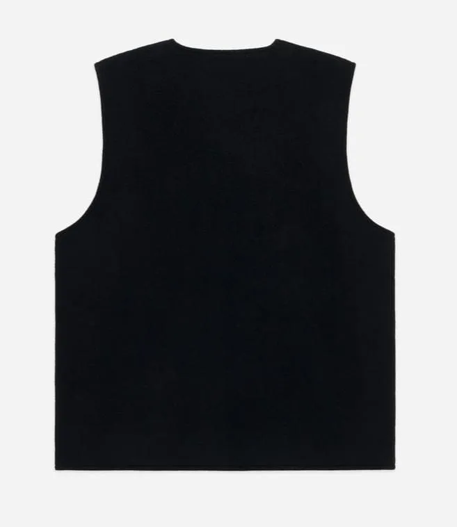 3sixteen - Wool/Cashmere Zip Vest in Black