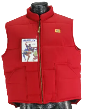 80s NOS Swingster Red Puffer Vest          L