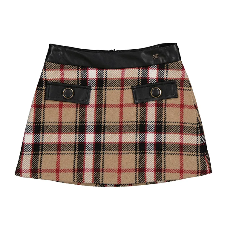 ABE Plaid Pullover and Matching Skirt