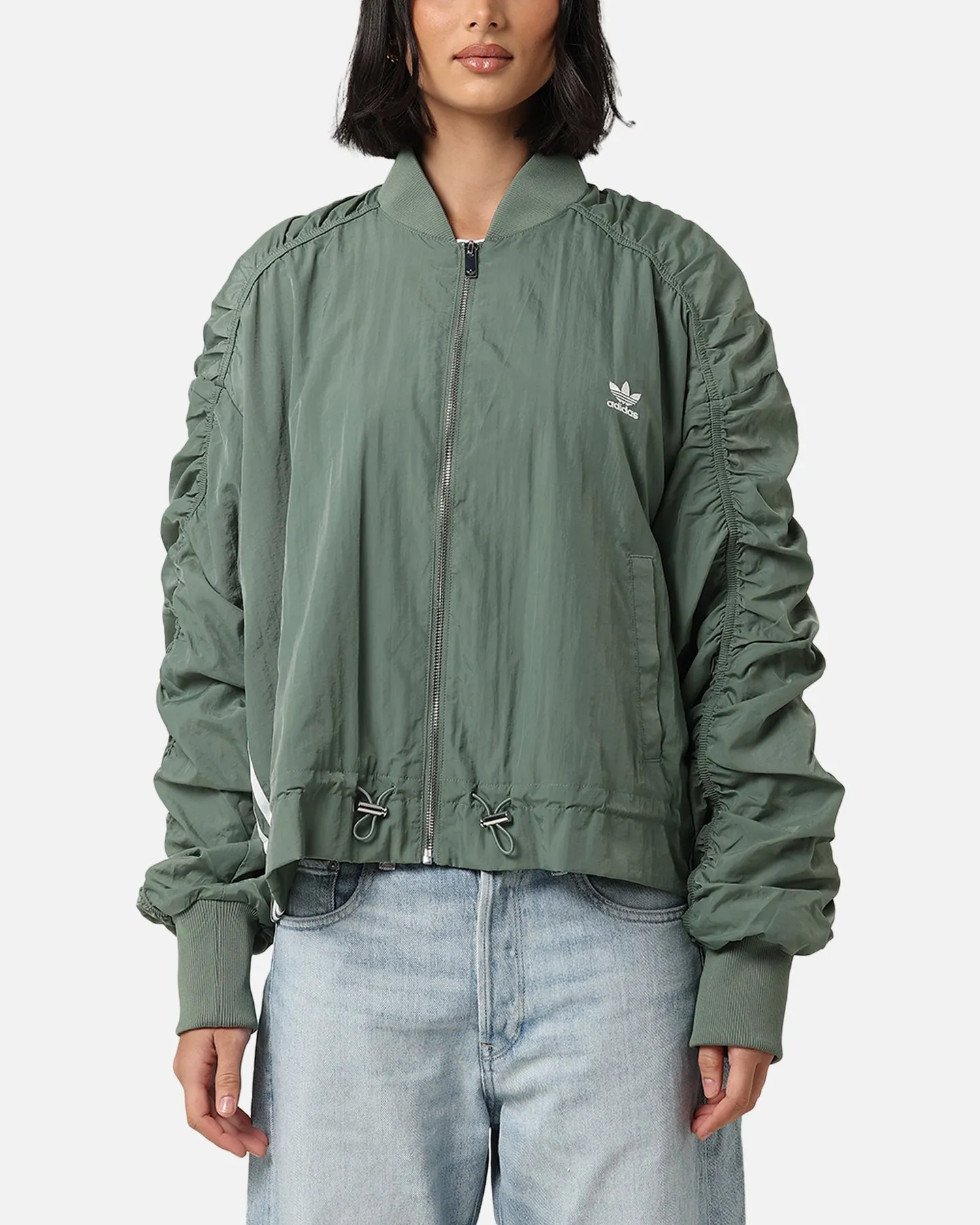 Adidas Women's Light Weight Bomber Jacket Trace Green