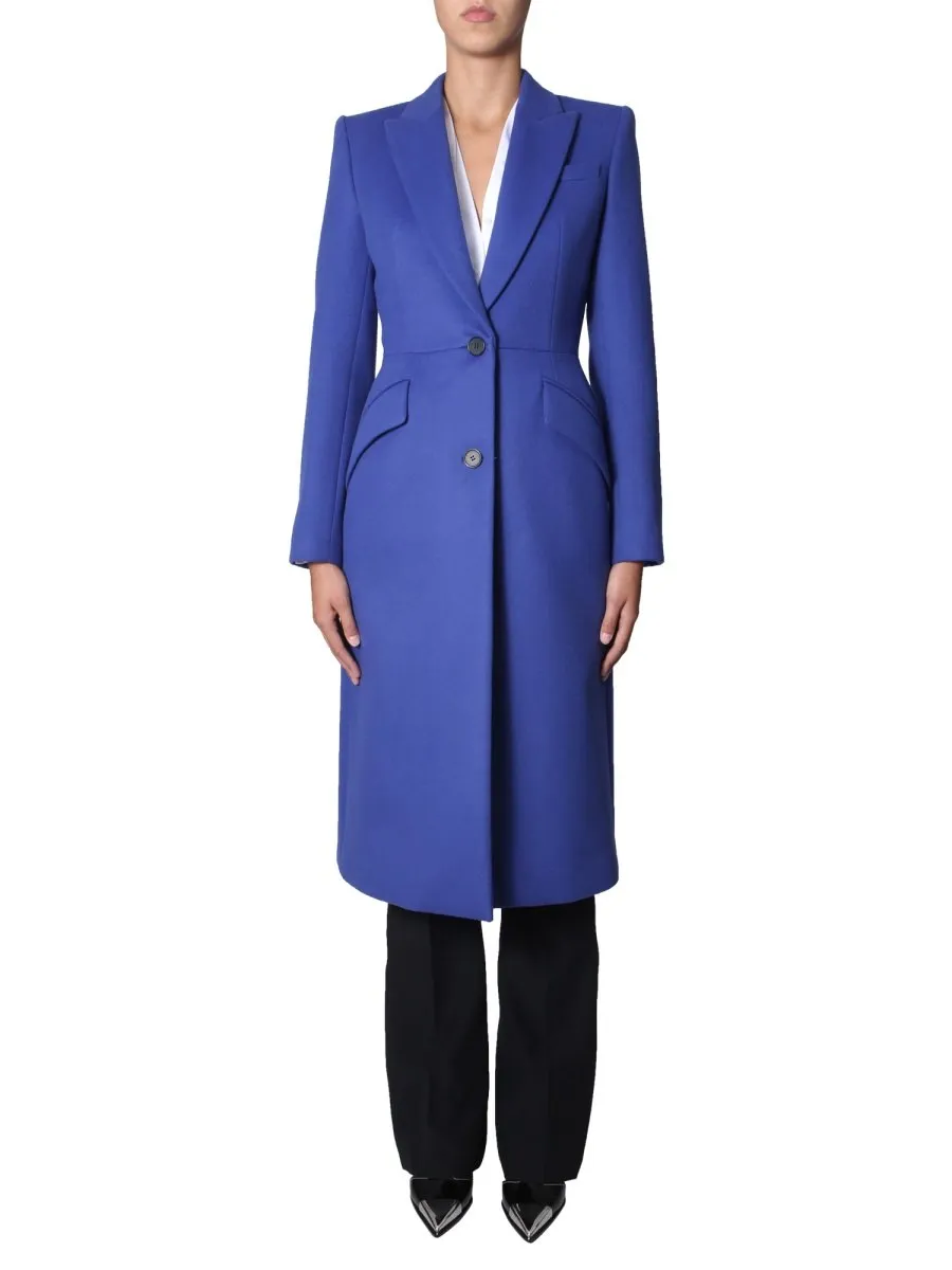 Alexander McQueen Single-Breasted Fitted Coat