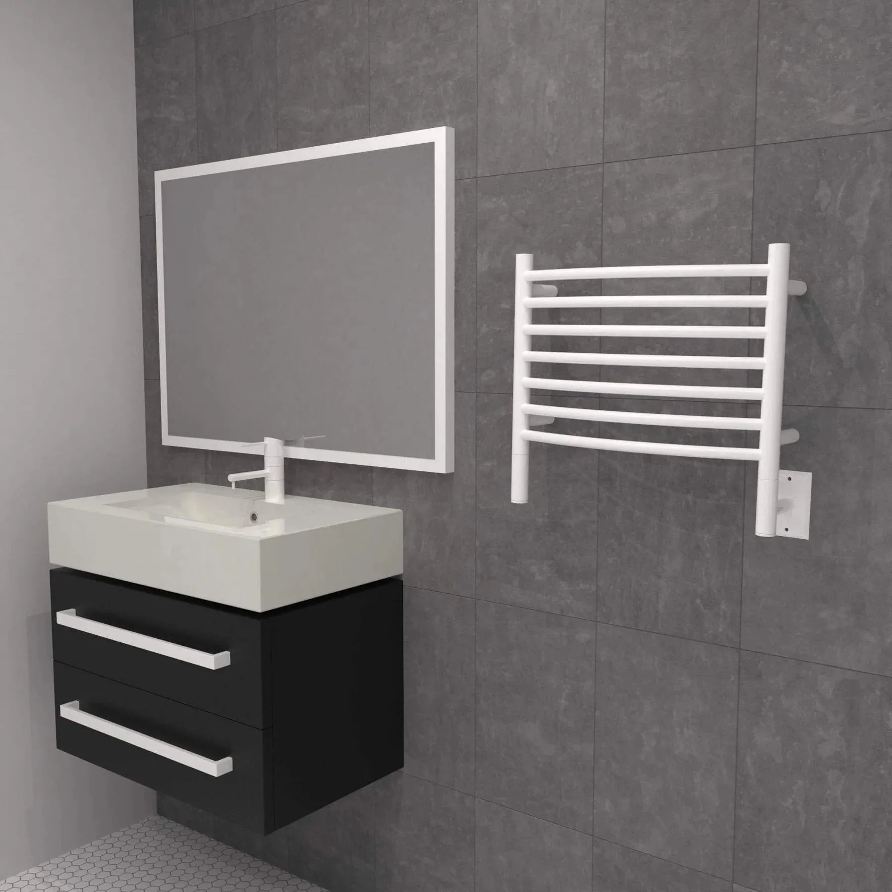 Amba - Jeeves Collection - Model H Curved Towel Warmer