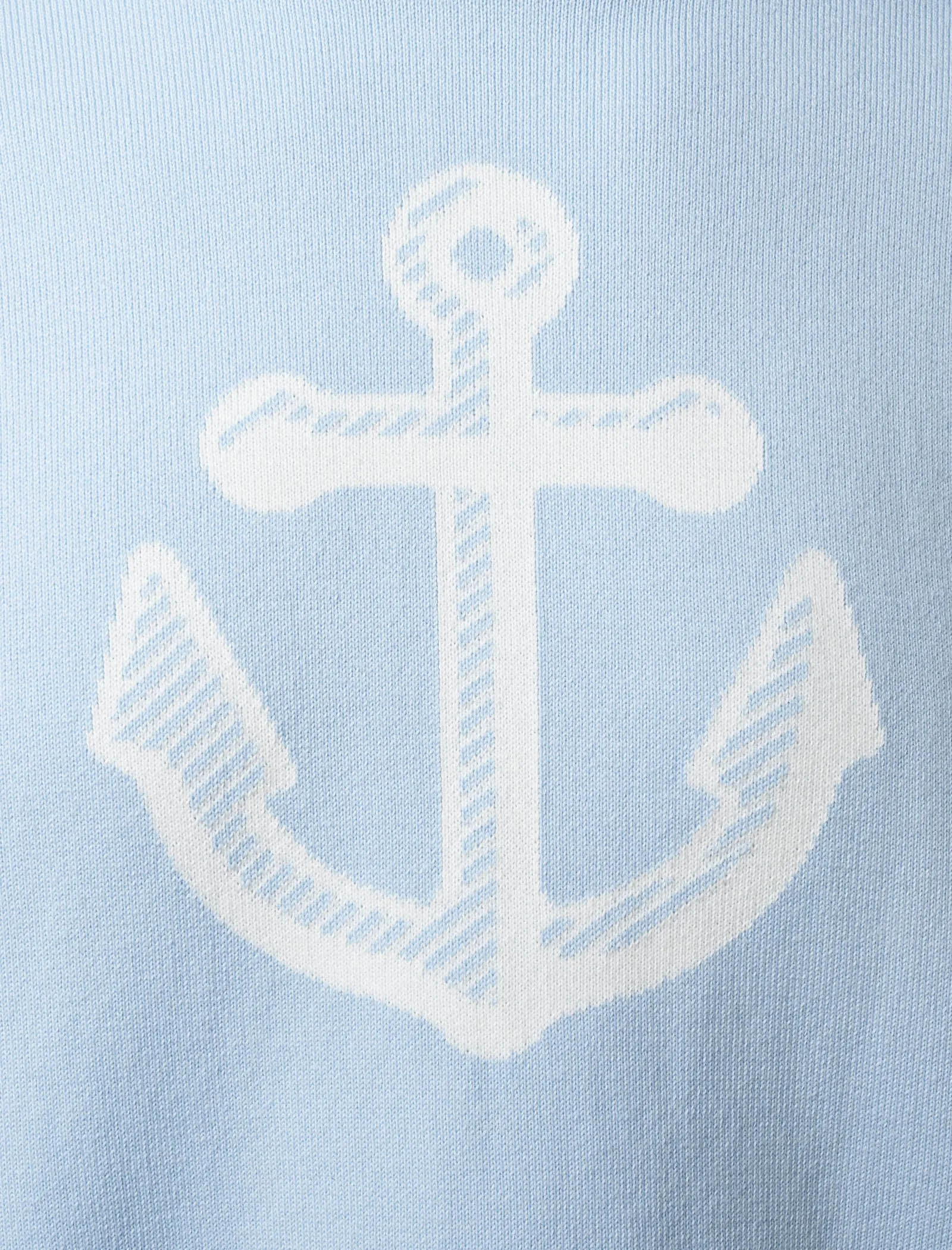 ANCHOR JACQUARD 4-BAR CREWNECK PULLOVER