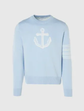 ANCHOR JACQUARD 4-BAR CREWNECK PULLOVER