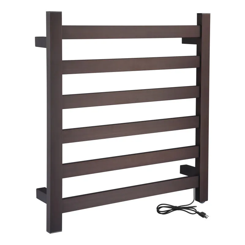 ANZZI Note 6-Bar Stainless Steel Wall Mounted Towel Warmer in Oil Rubbed Bronze