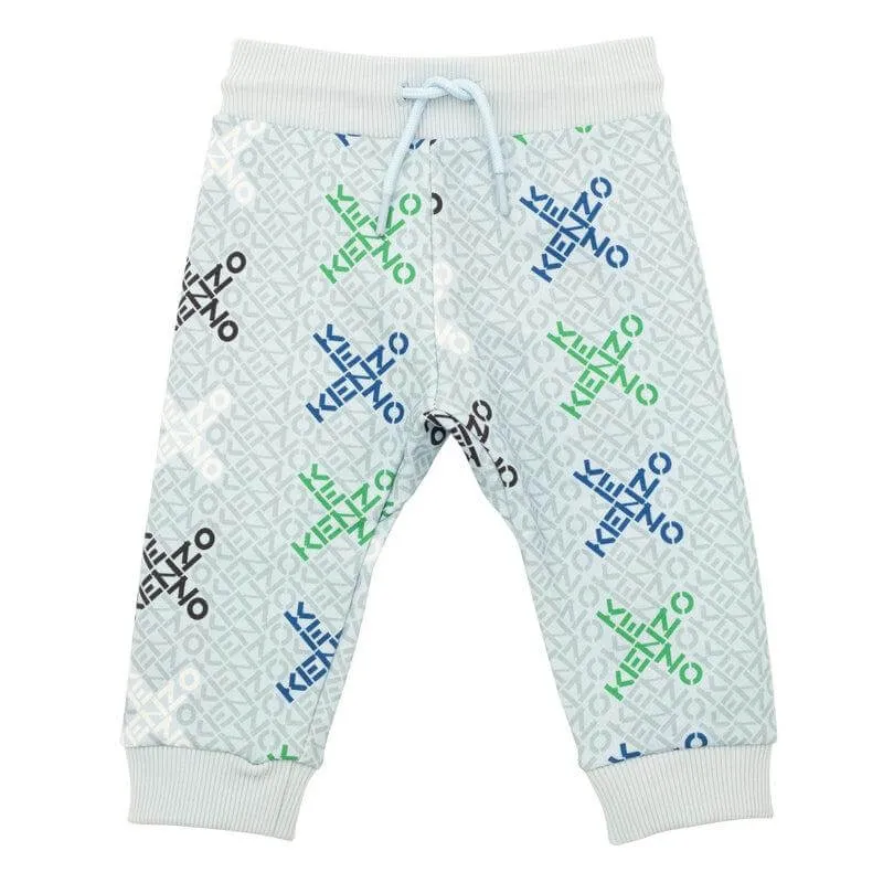 Baby Boys Blue Logo Joggers