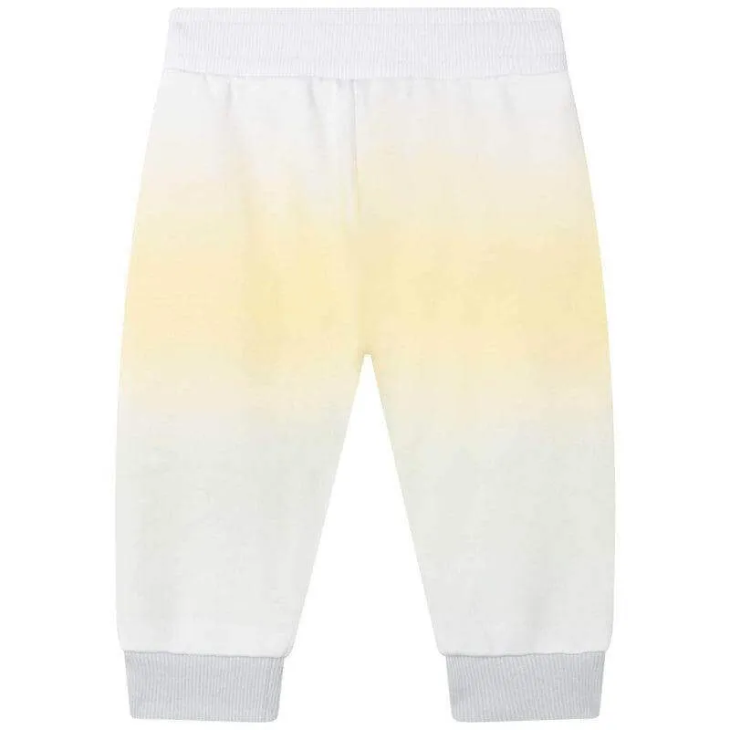 Baby Boys Yellow And Blue Logo Joggers