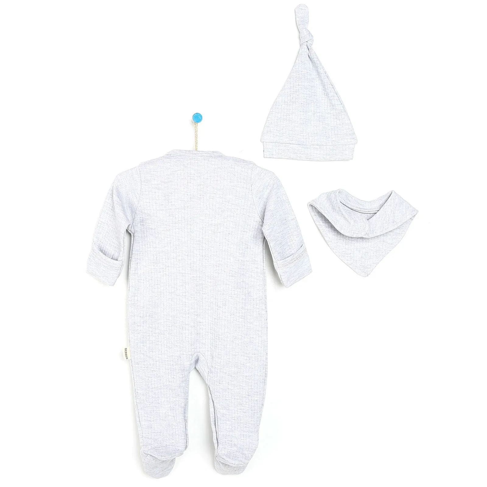 Bebbek Camisole 4 pcs Newborn Starter Set - Snow Melange