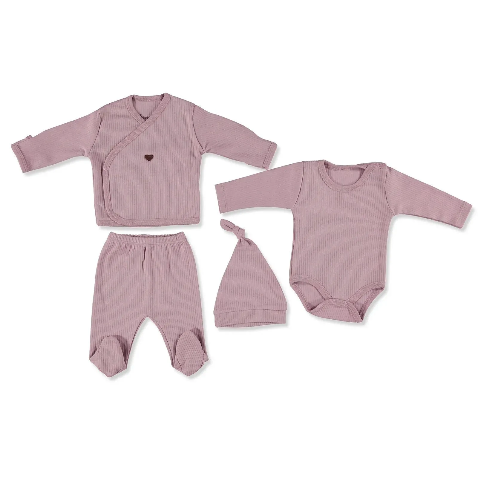 Bebbek Camisole Wrapover 4 Pcs Newborn Gift Starter Set