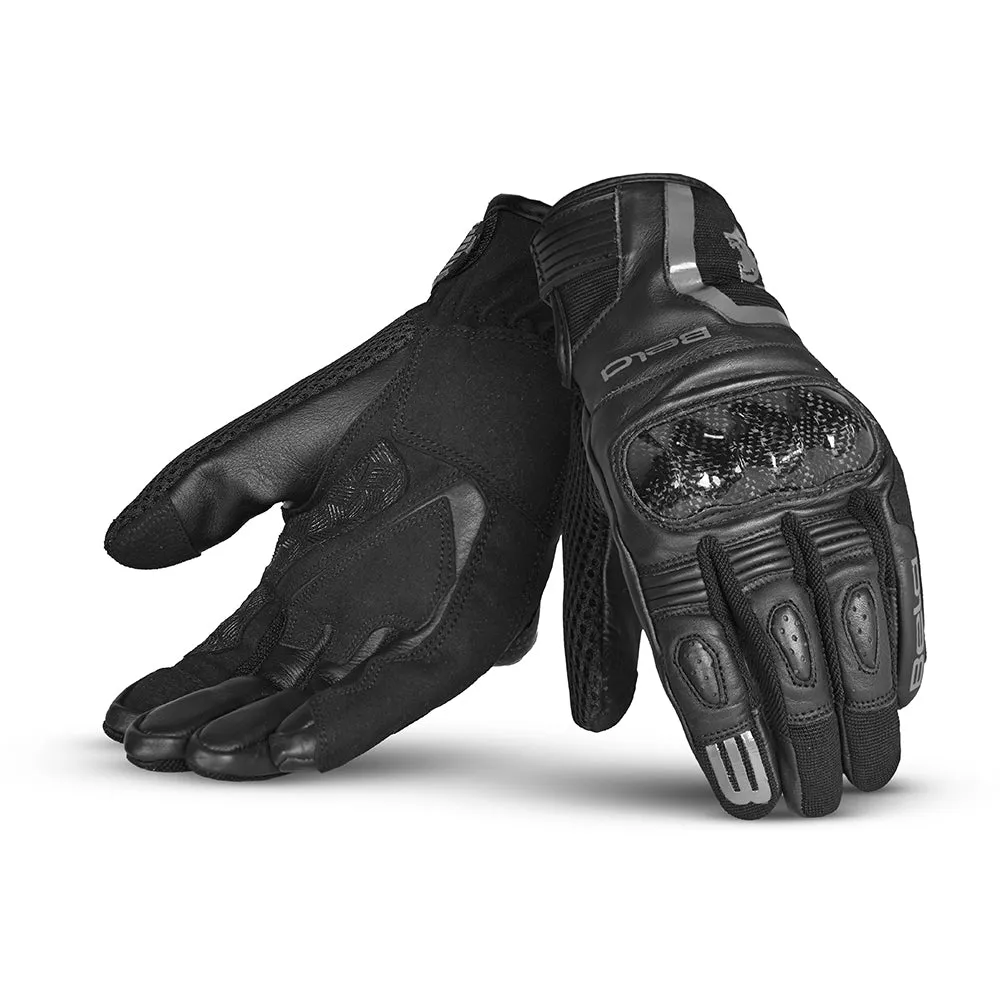 BELA Air Flow Man Motorbike Gloves - Black