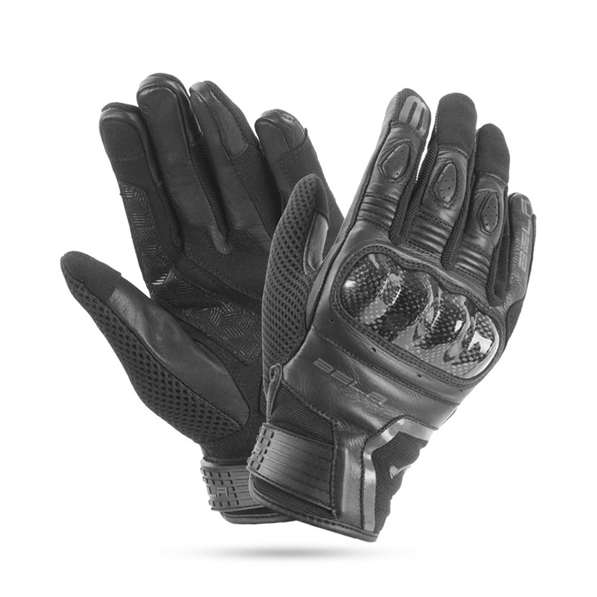 BELA Air Flow Man Motorbike Gloves - Black