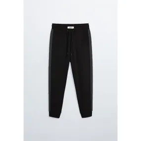 Black Sports Side Panel Joggers