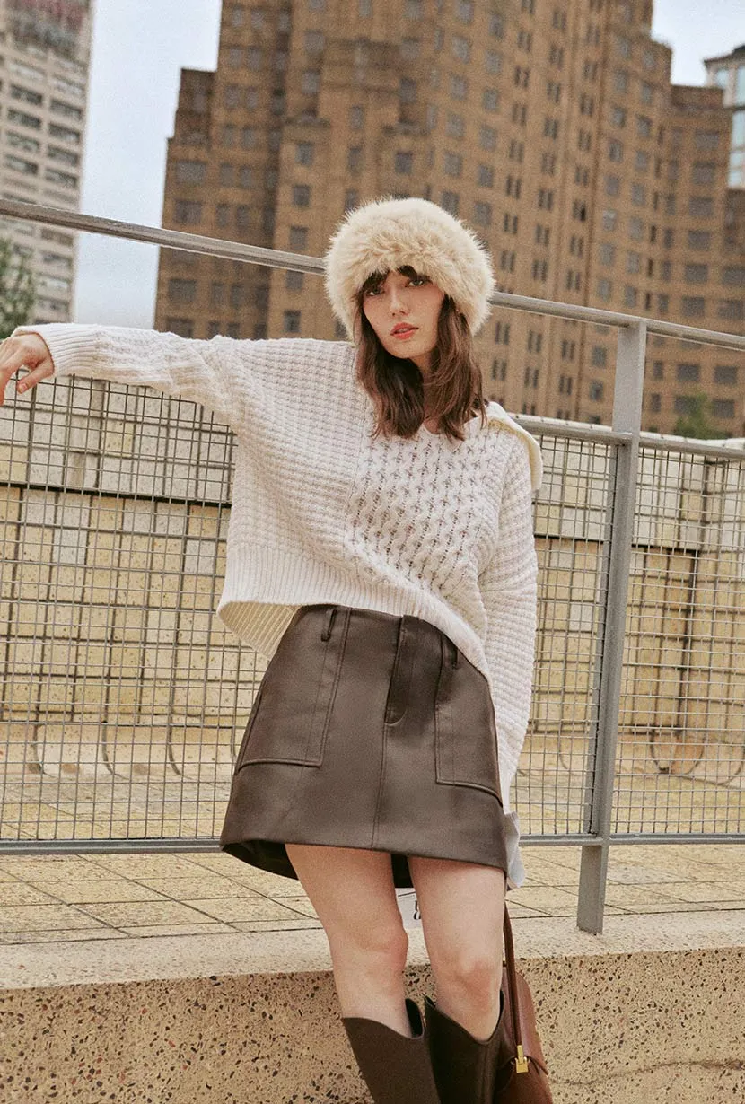 Blanca Wool Sweater - Ivory