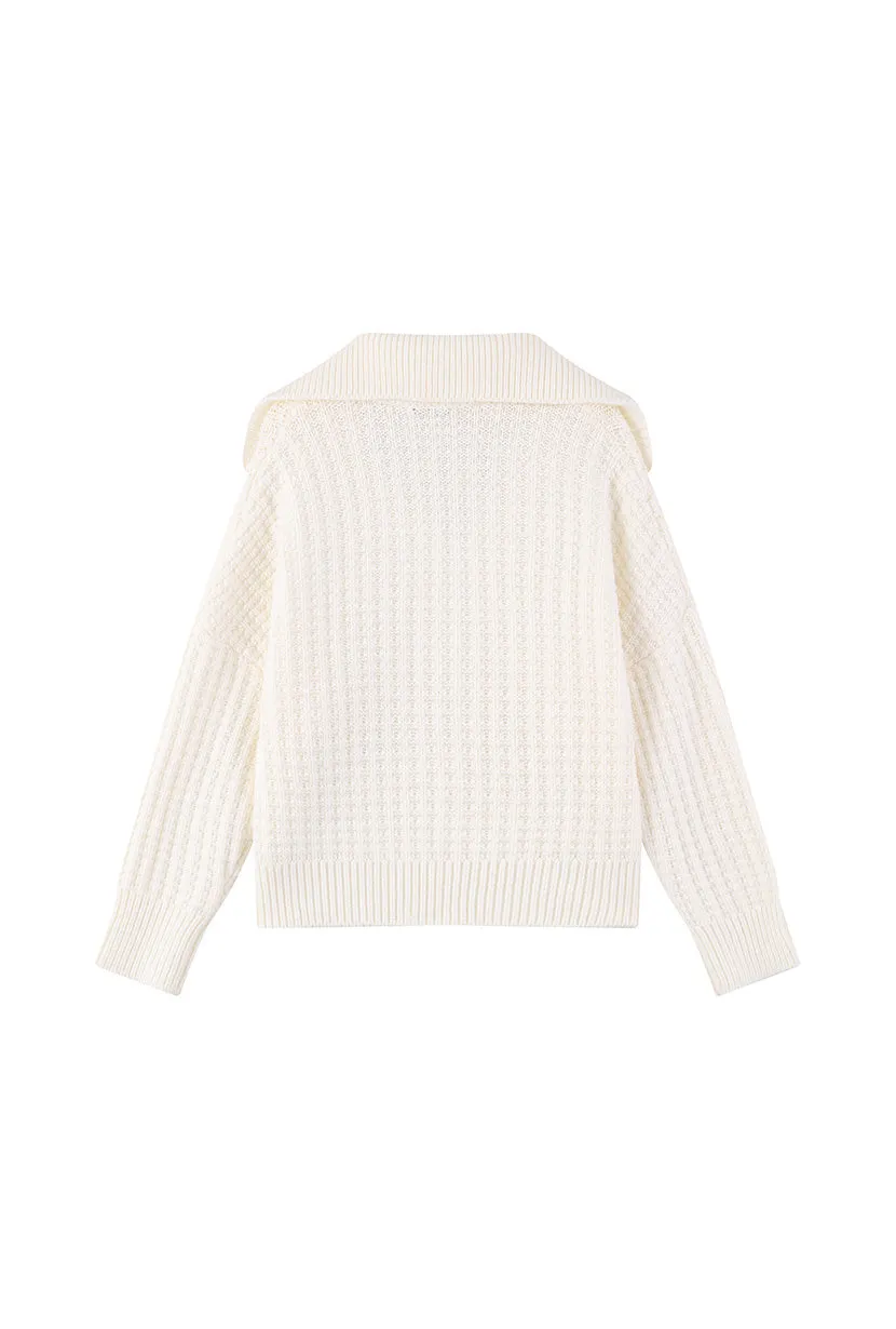 Blanca Wool Sweater - Ivory