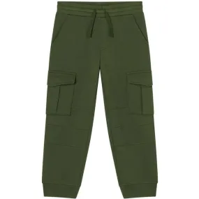 Boys khaki Cotton Cargo Joggers