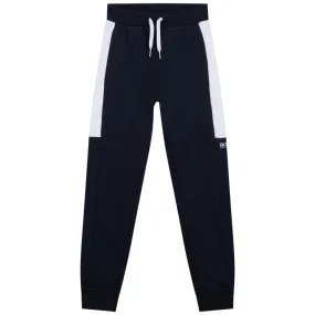 Boys Navy & White Joggers