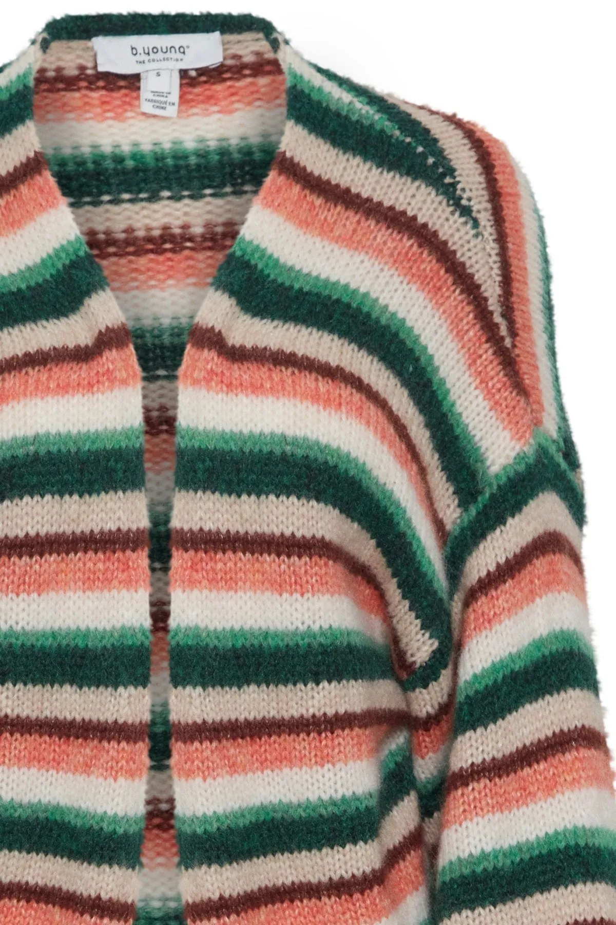 b.young Byonero Striped Cardigan