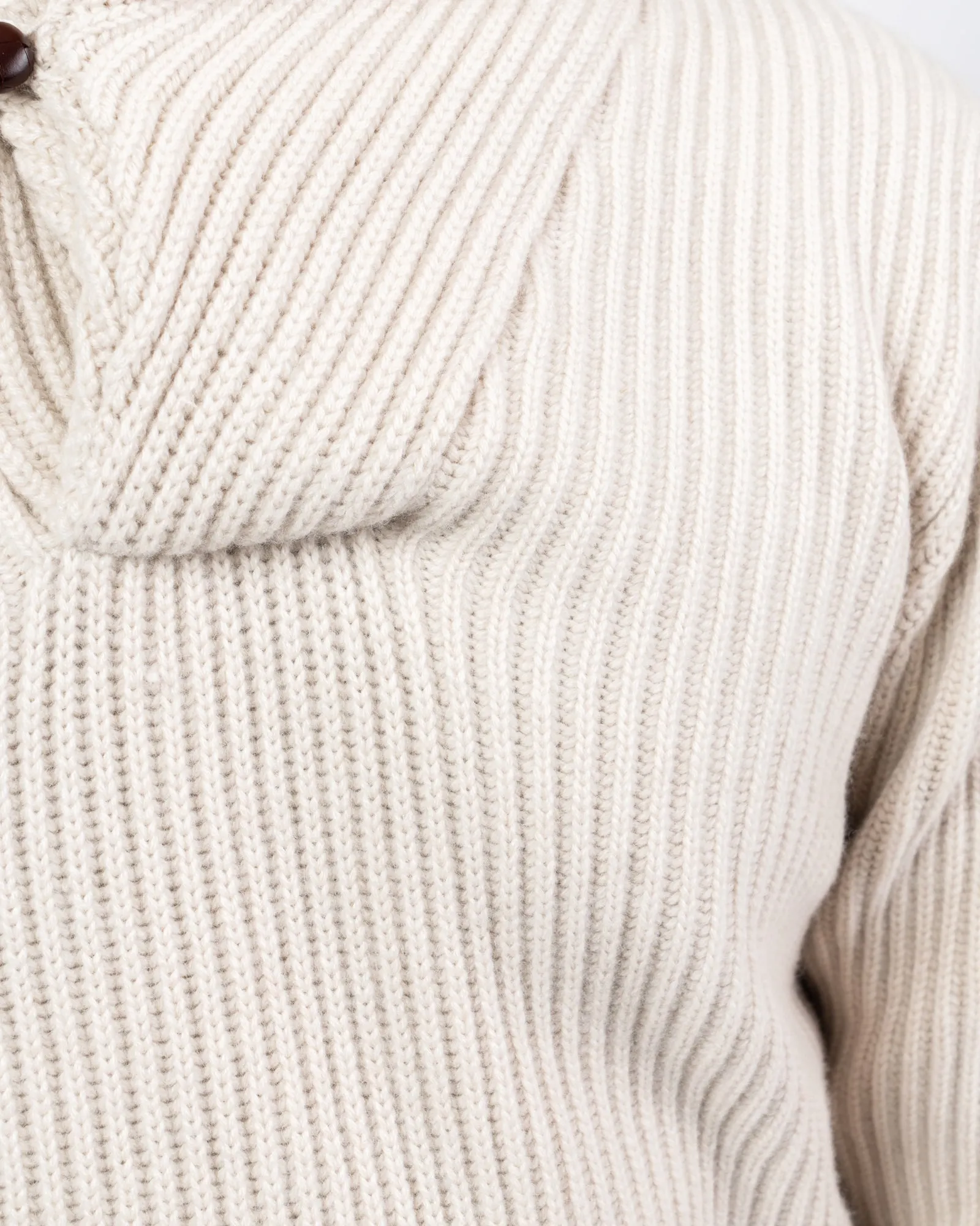 Cashmere Short Shawl Pullover - Linen