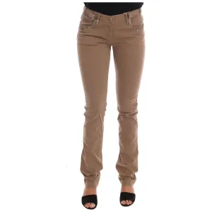 Costume National Beige Super Slim Fit Designer Jeans