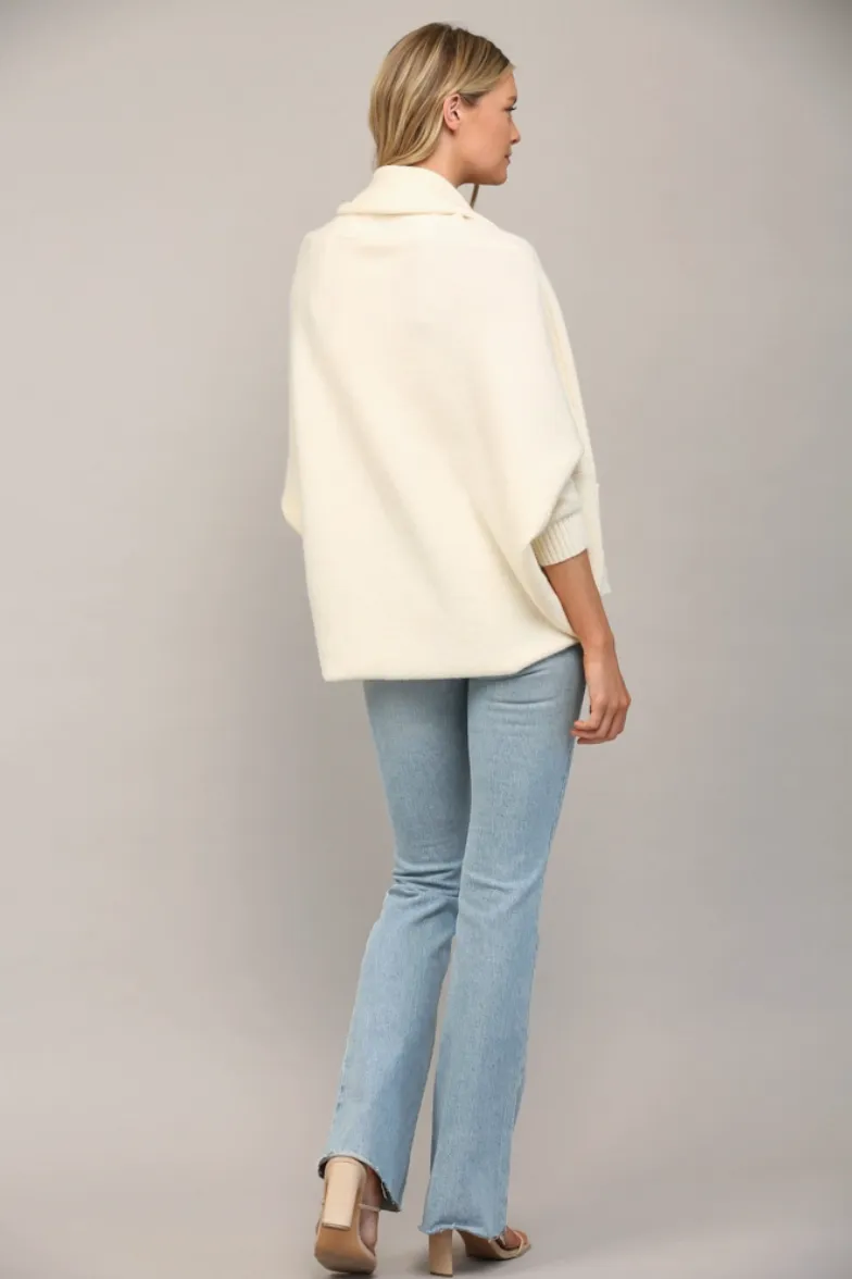 Cream Shawl Collar Cardigan