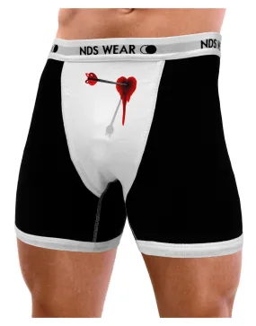 Cupid's Arrow Heart Shot Wound Mens Boxer Brief Underwear