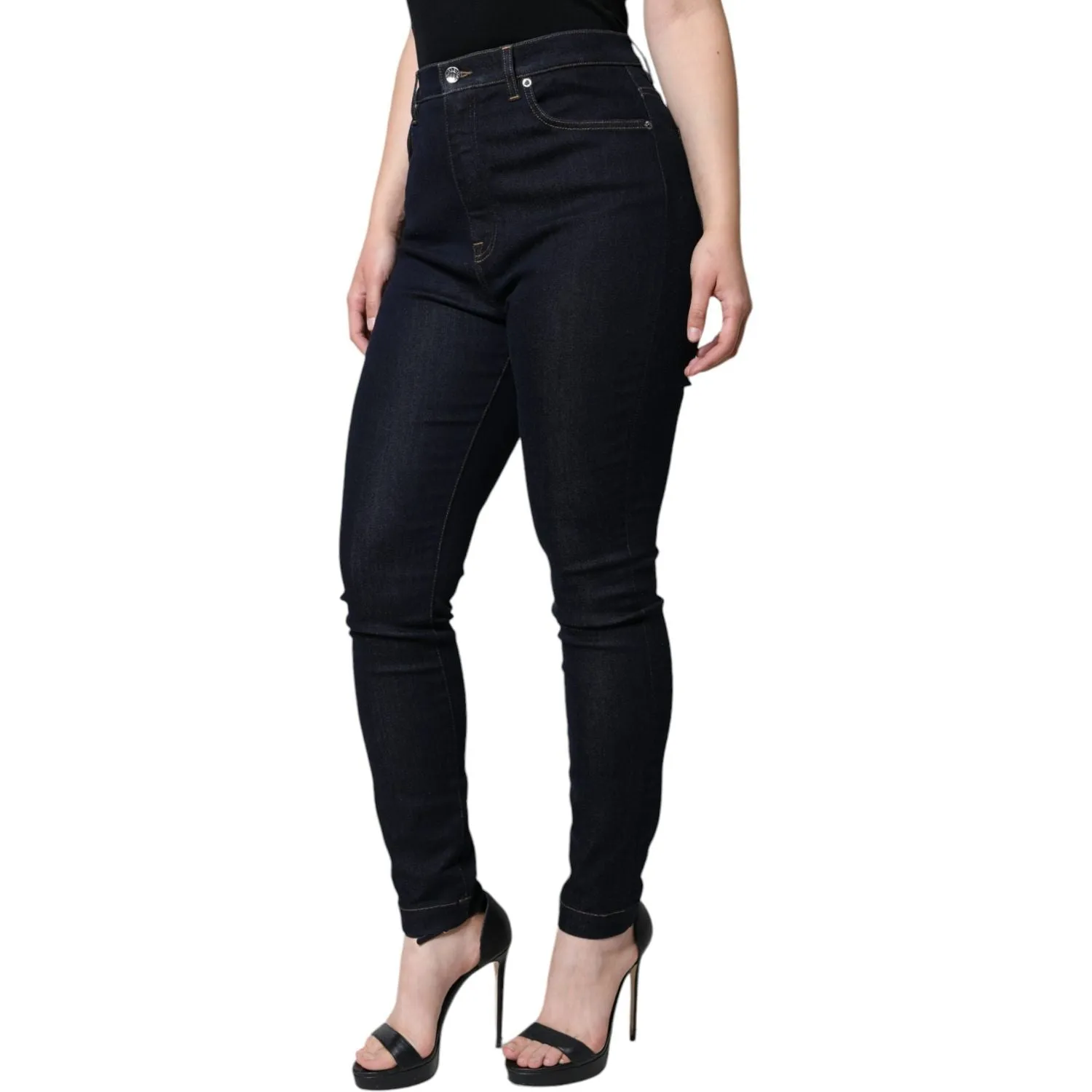 Dolce & Gabbana Black GRACE High Waist Skinny Denim Jeans