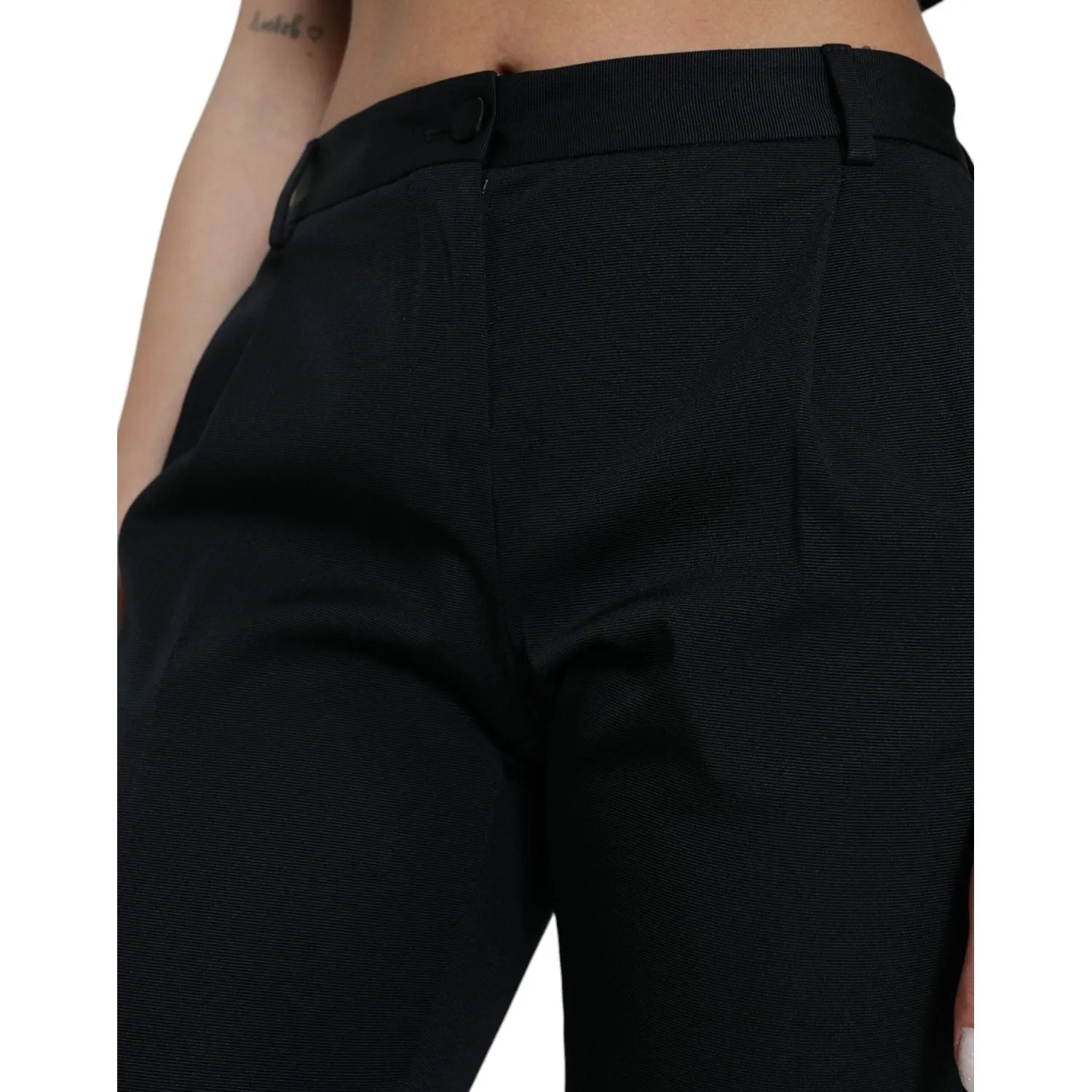 Dolce & Gabbana Chic High Waist Skinny Cropped Pants