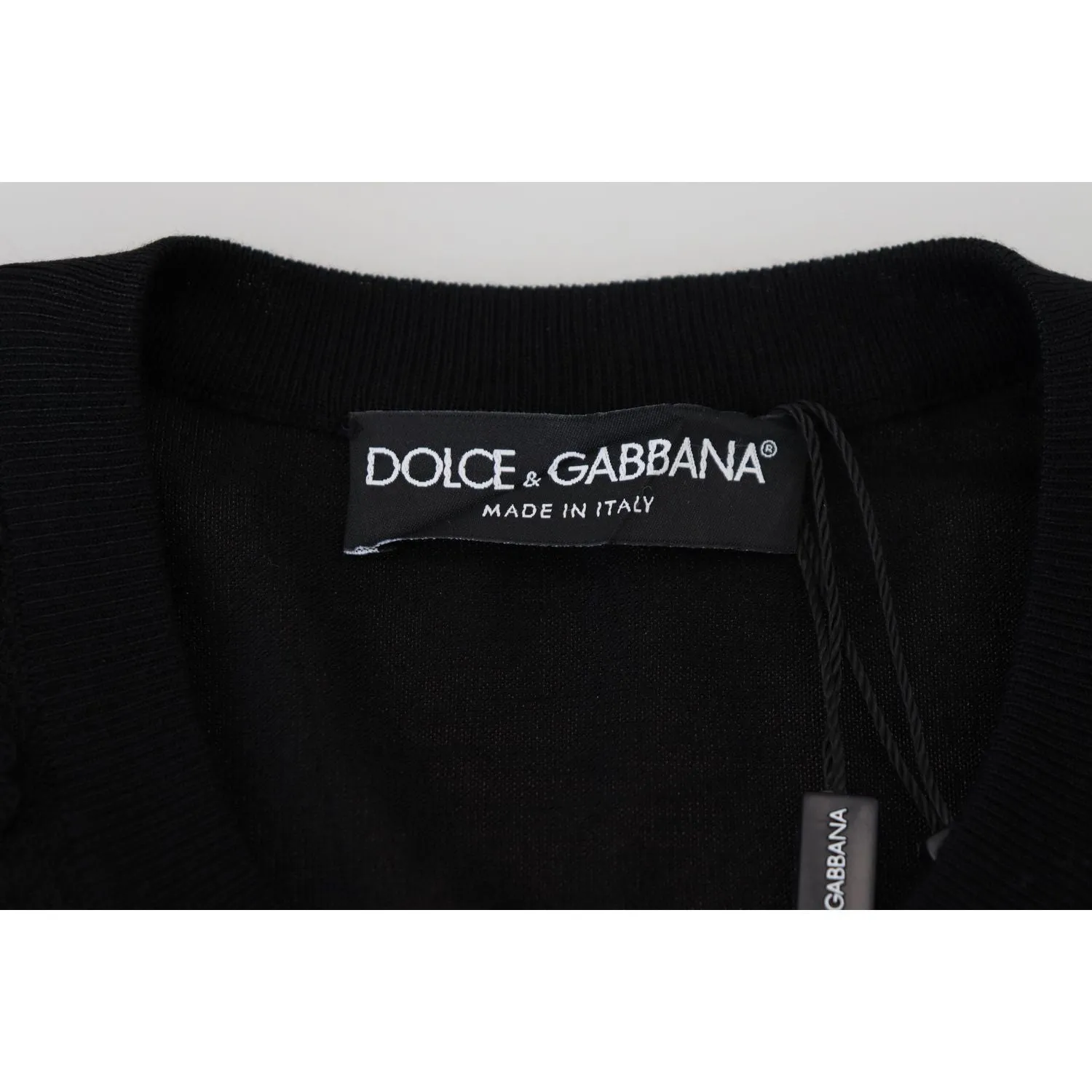 Dolce & Gabbana Elegant Black Floral Lace Cardigan Sweater