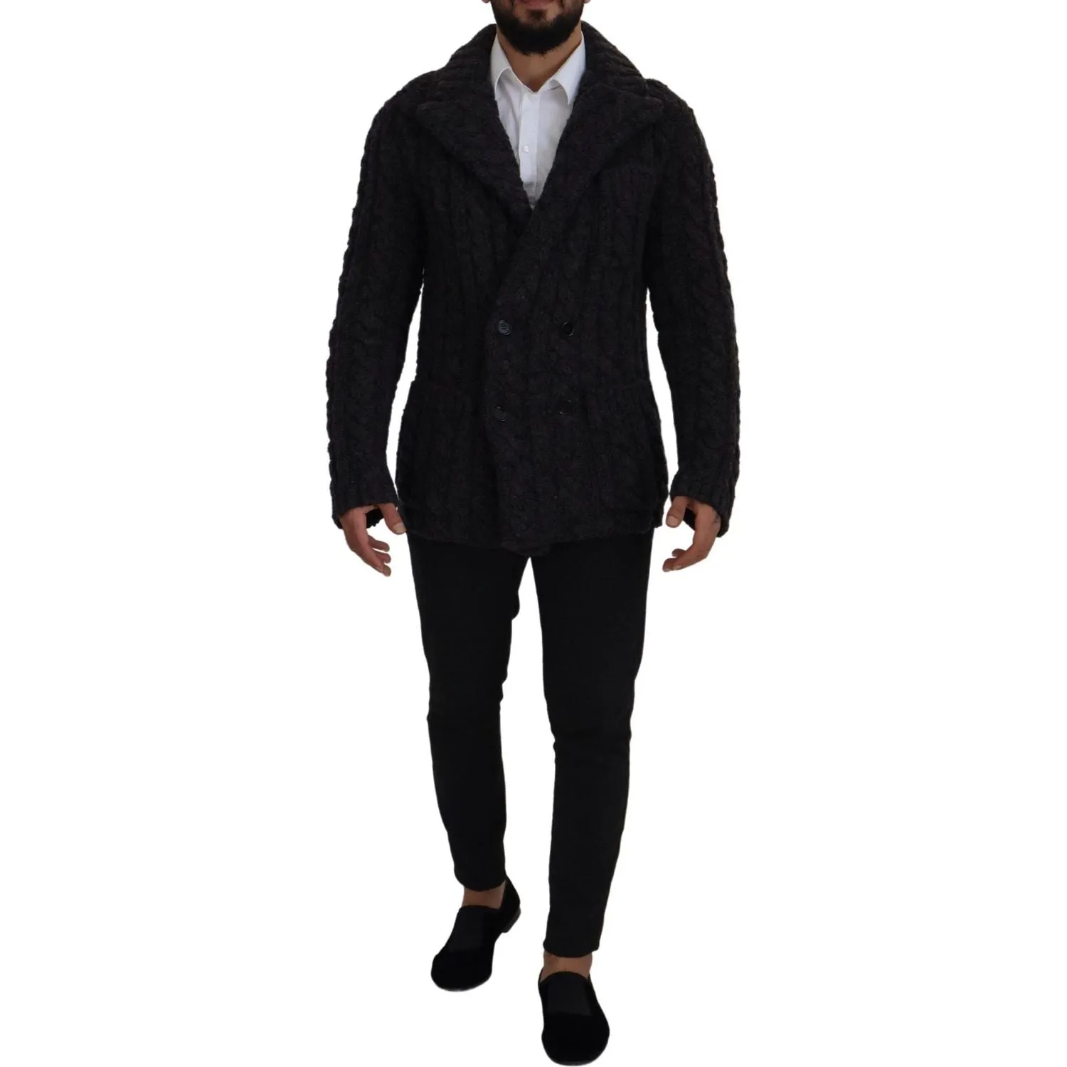 Dolce & Gabbana Elegant Double-Breasted Wool-Cashmere Coat