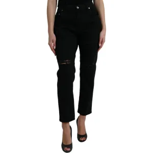 Dolce & Gabbana Elegant High Waist Black Stretch Jeans