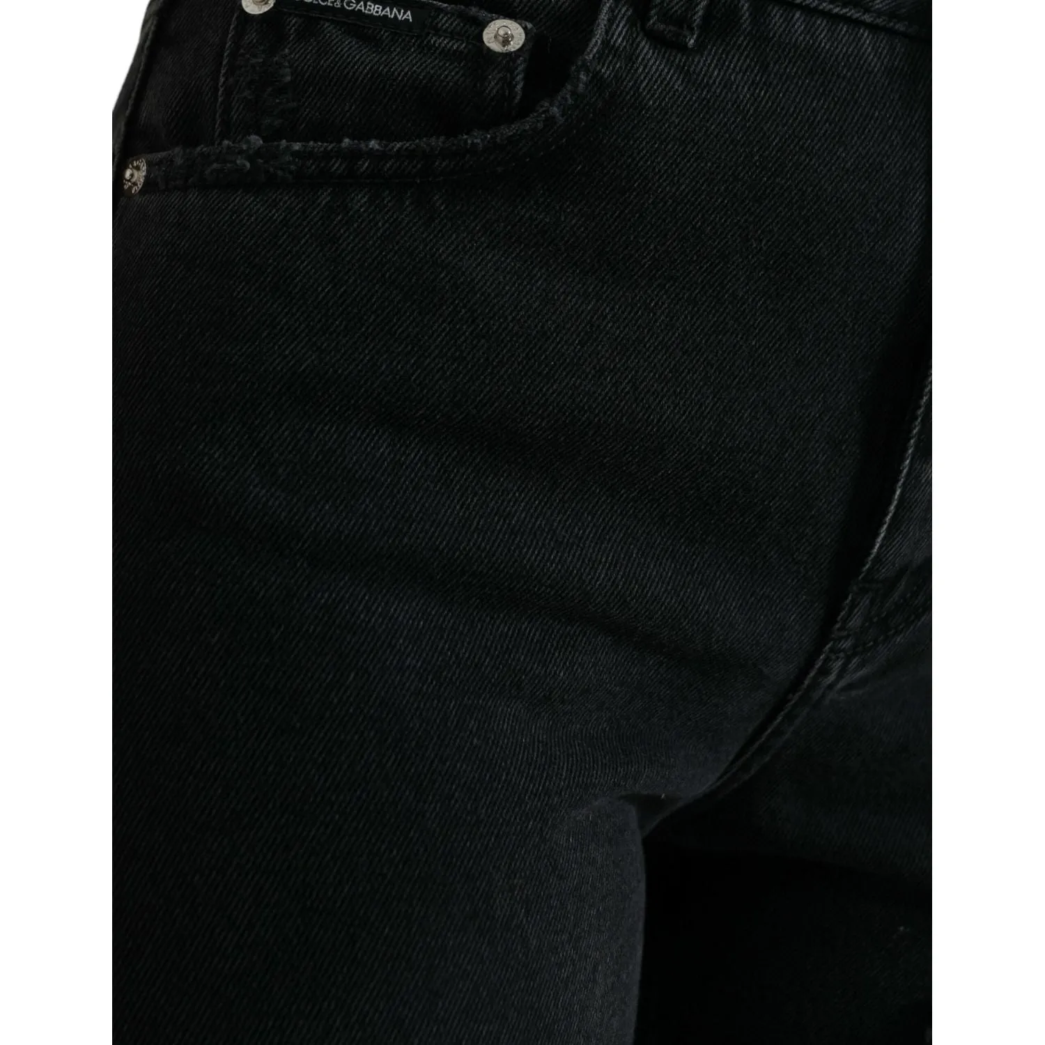 Dolce & Gabbana Elegant High-Waist Black Stretch Jeans