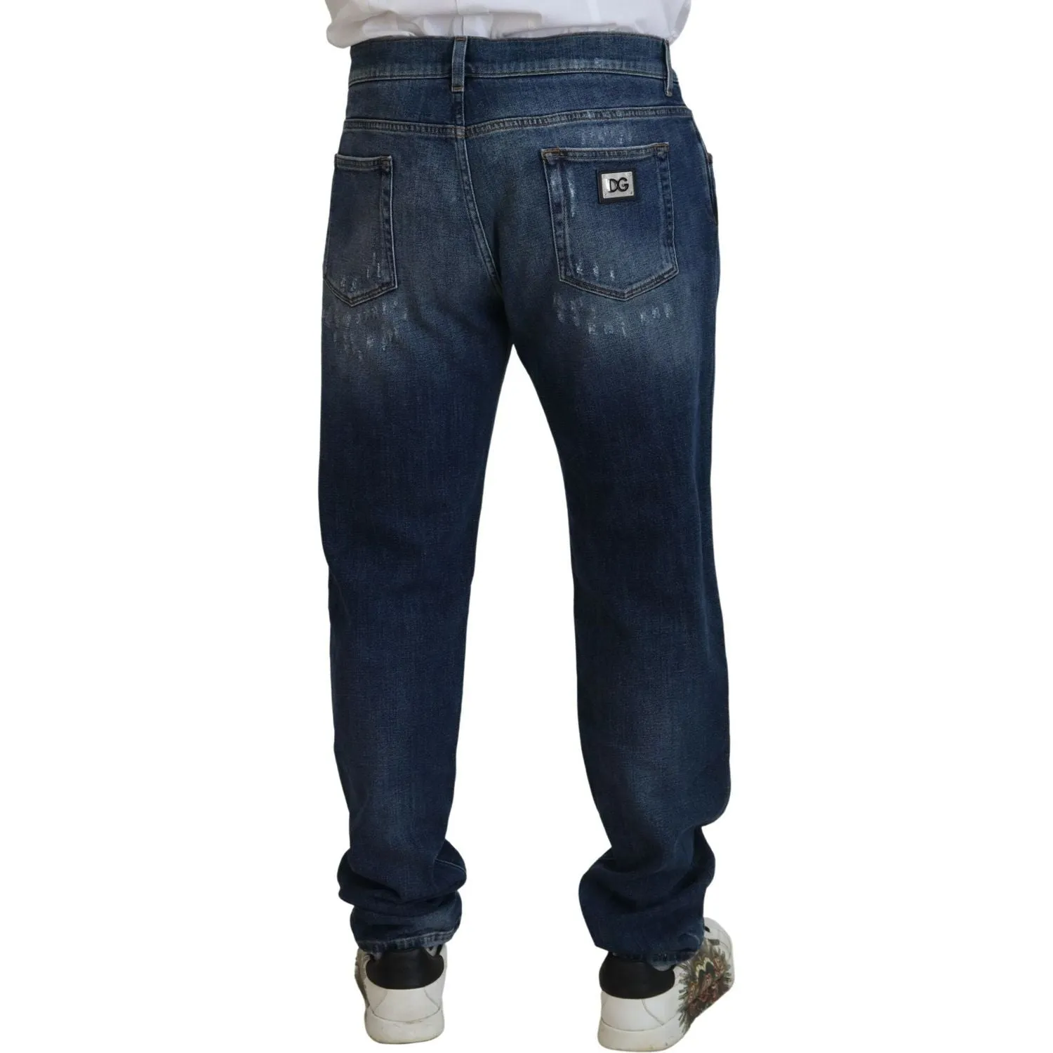 Dolce & Gabbana Elegant Skinny Blue Jeans