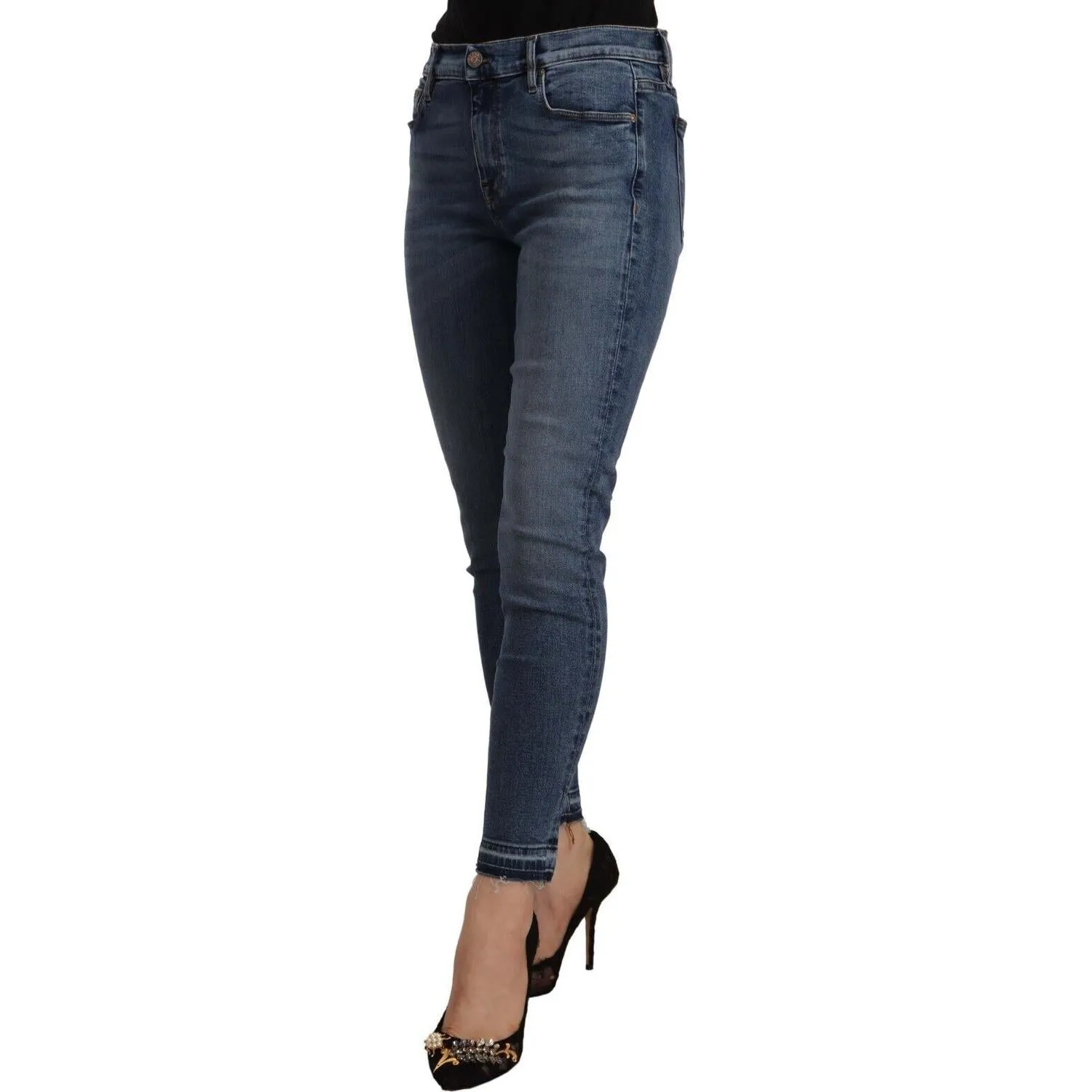 Don The Fuller Chic Slim Fit Blue Washed Jeans