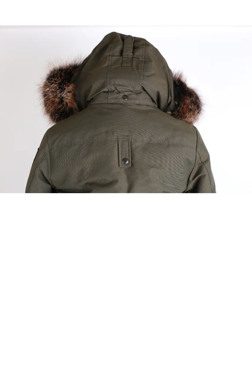 Down Filled Bomber w/ Fur Trim Hood