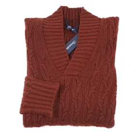 Drumohr Thick Cable Knit Cashmere Sweater