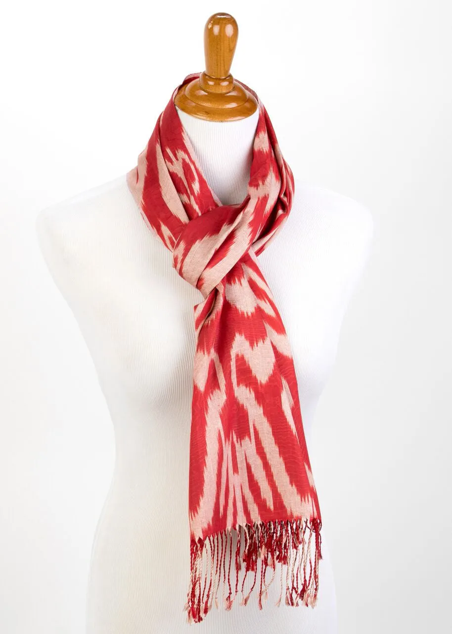 Dumaine Silk Ikat Scarf