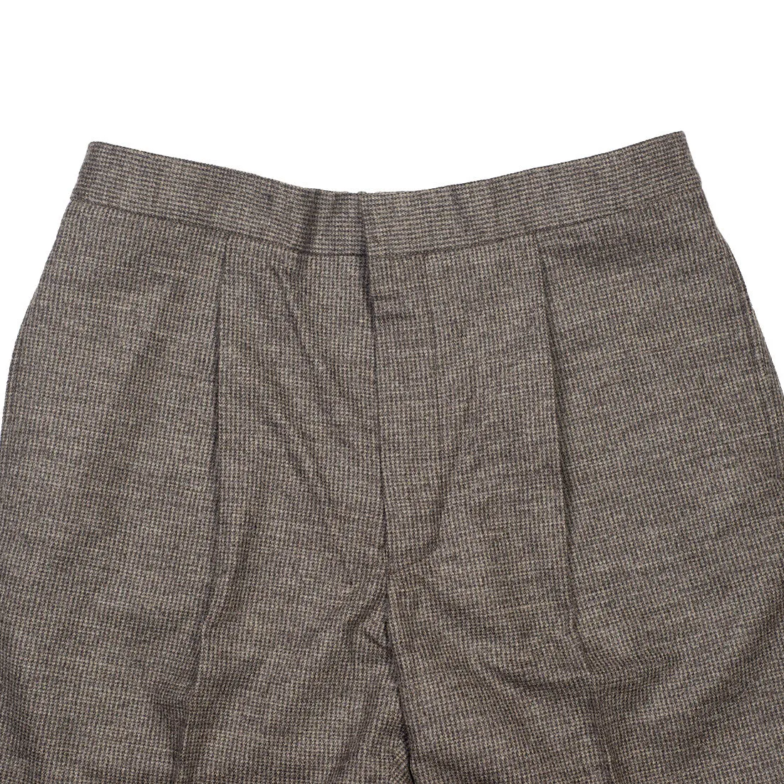 Easy pants in brown puppytooth wool flannel (separates)