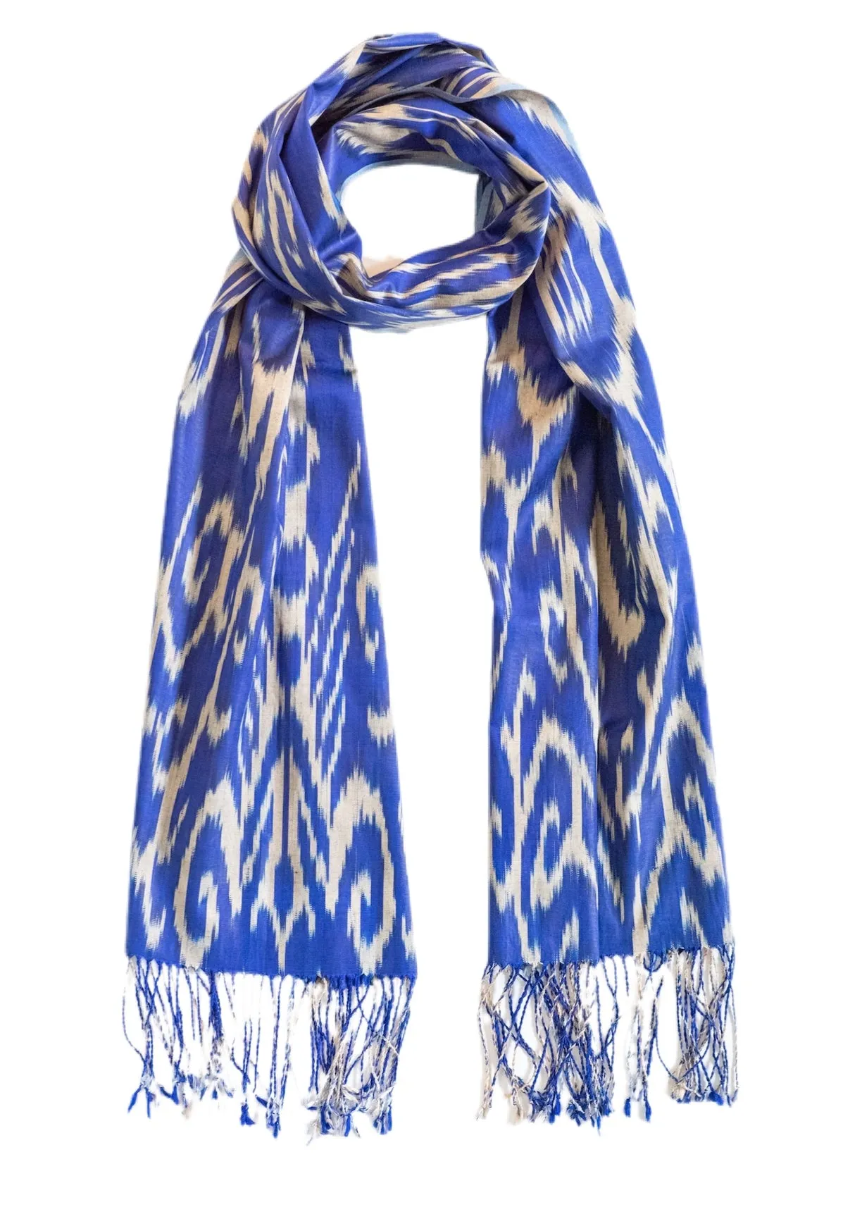 Elysian Silk Ikat Scarf