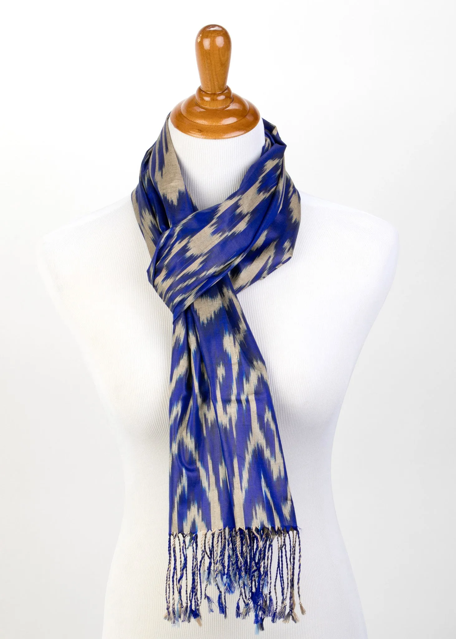 Elysian Silk Ikat Scarf