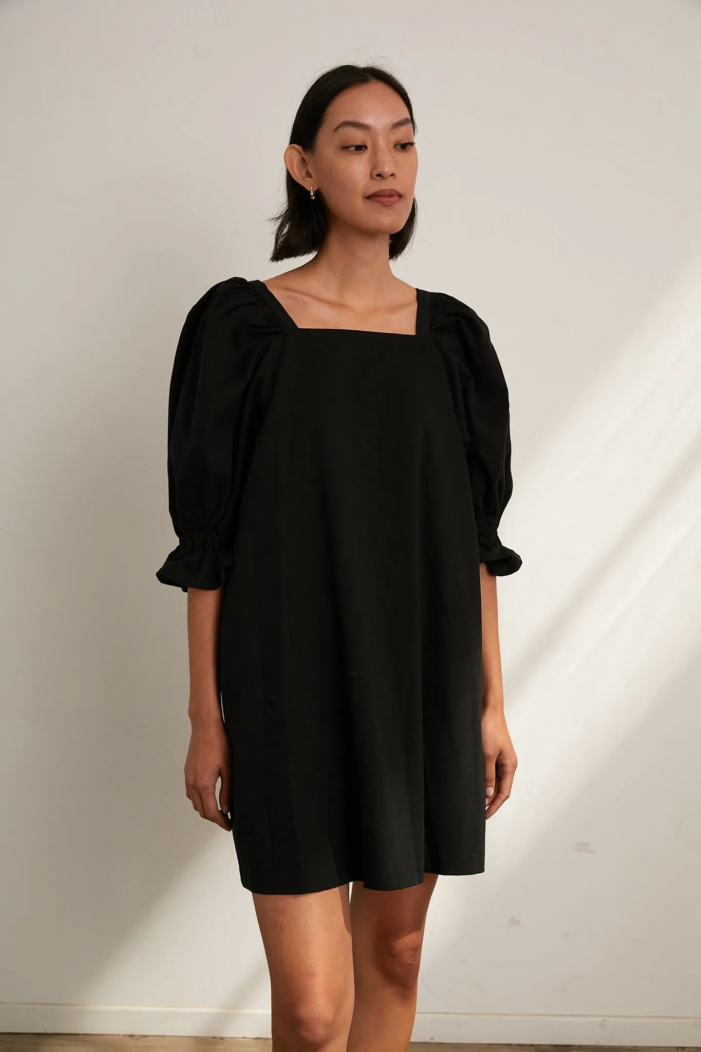 Felix Dress - Black Cotton