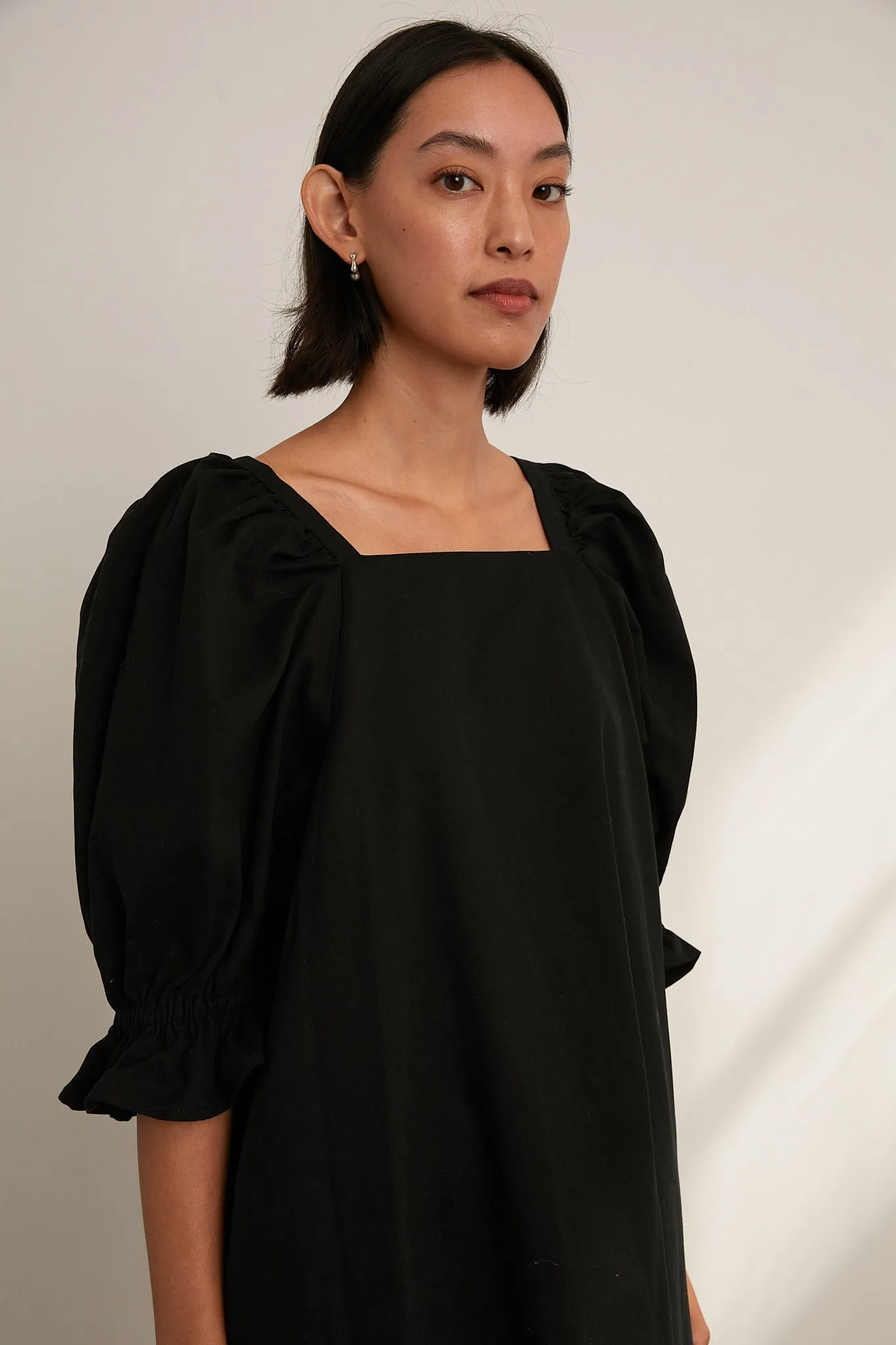 Felix Dress - Black Cotton