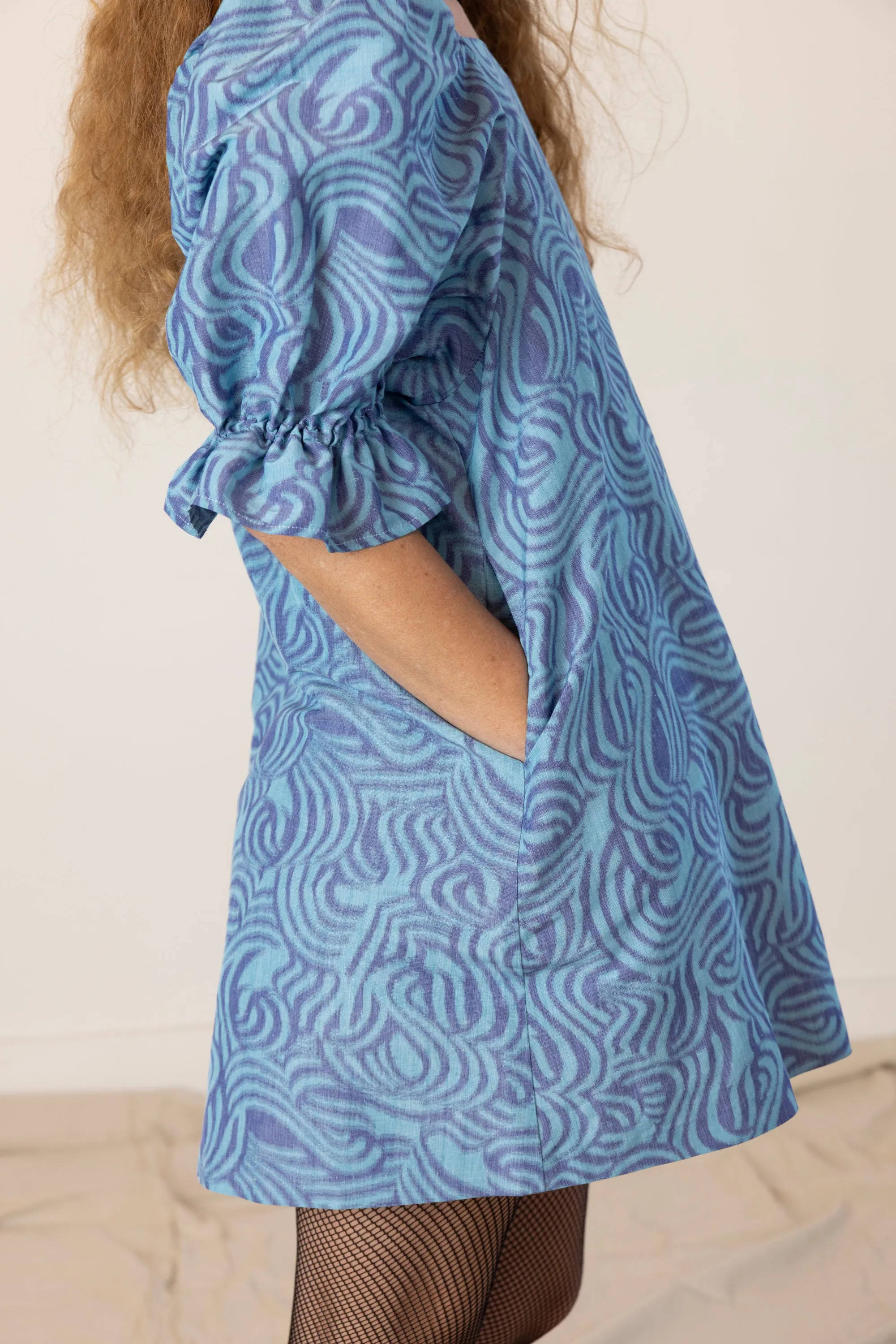 Felix Dress - Blue Swirl