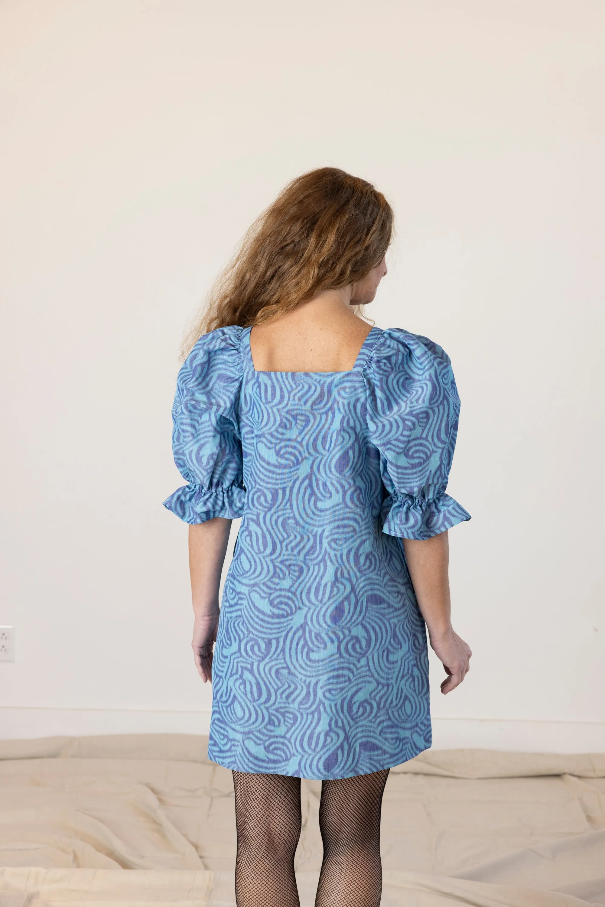 Felix Dress - Blue Swirl