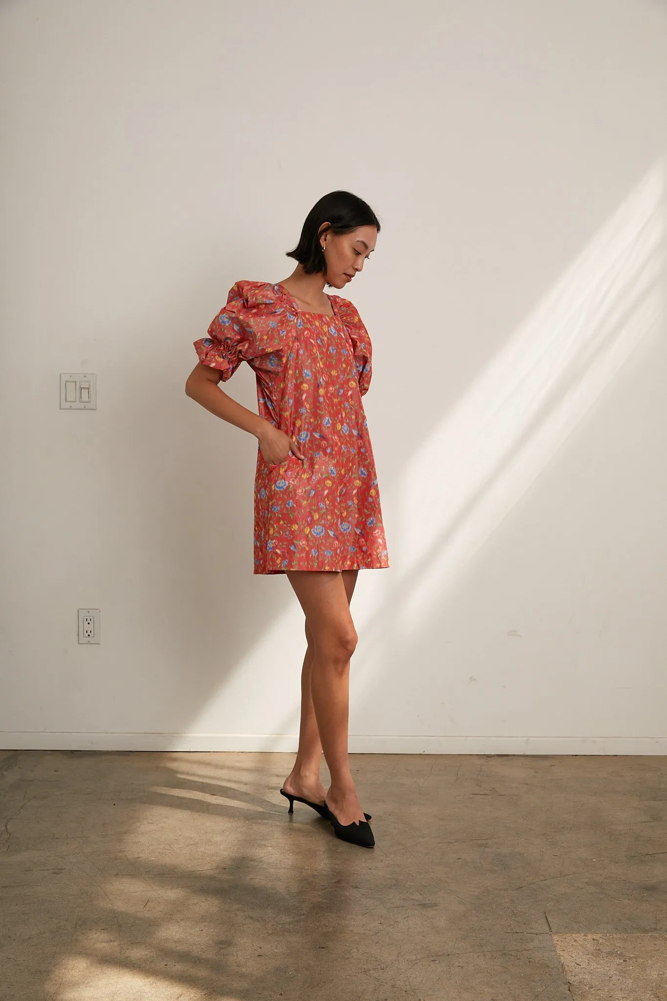 Felix Dress - Red Floral