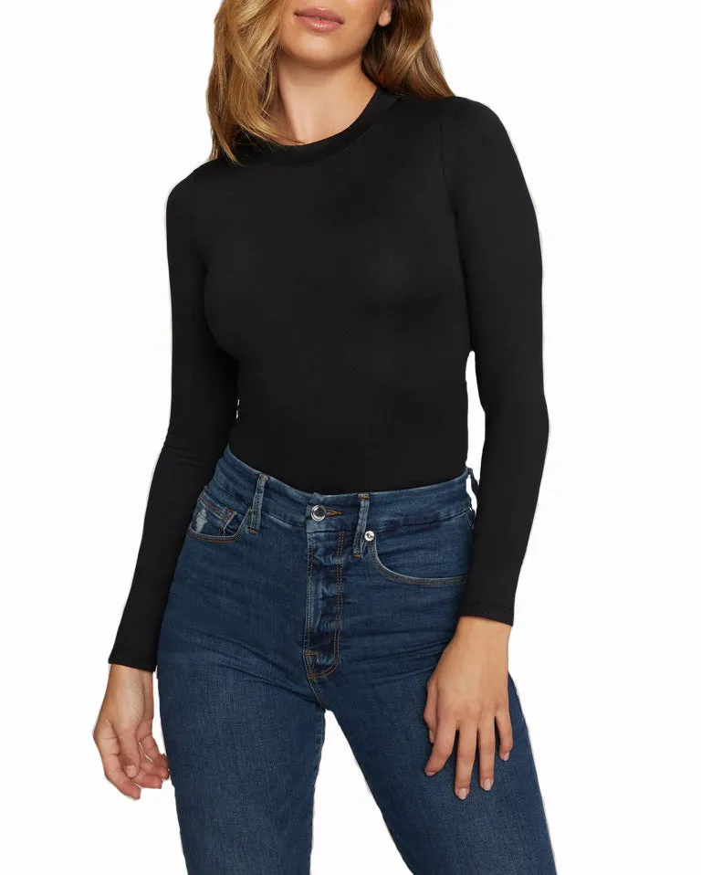 Good American Crew Neck Body Black