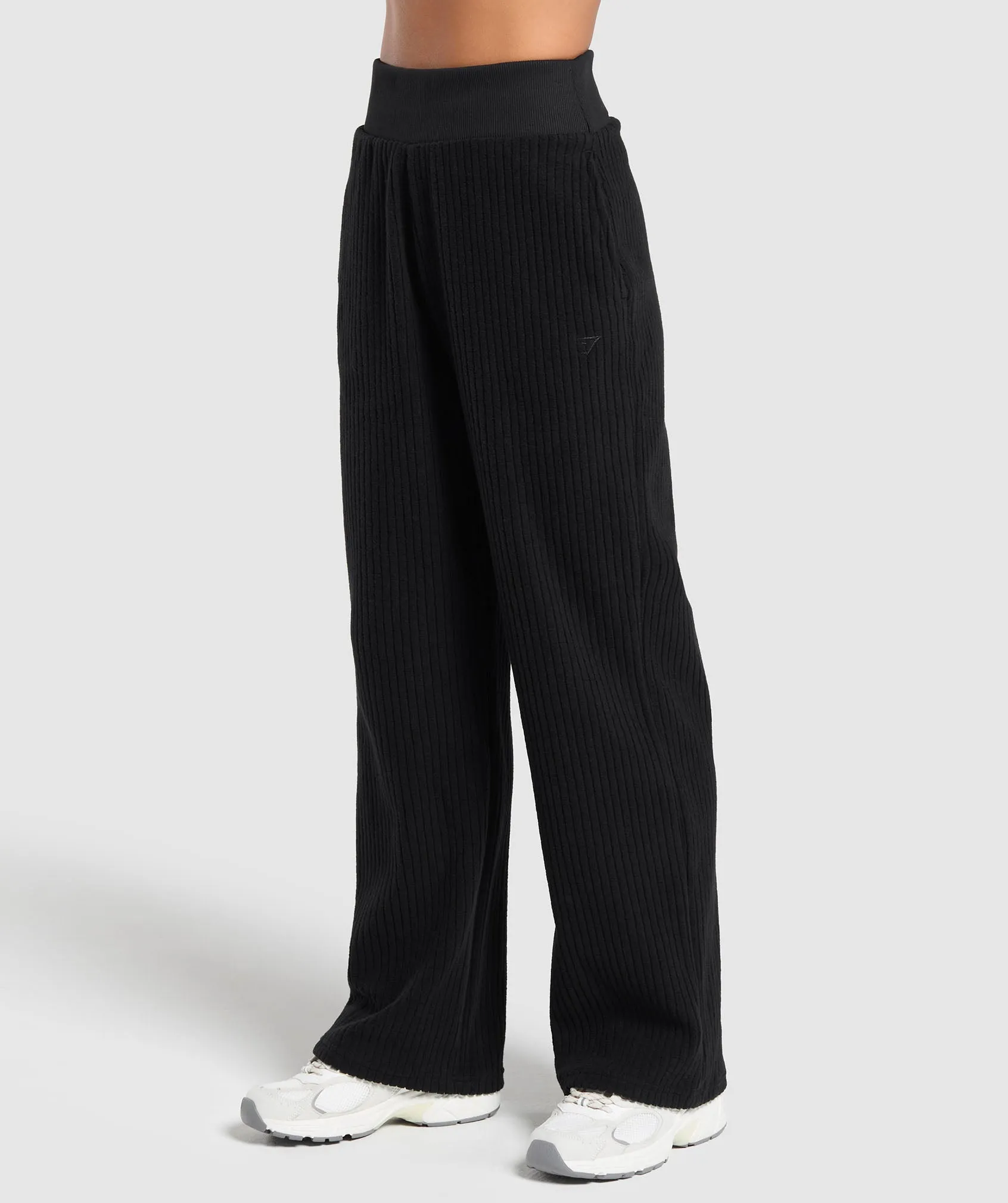 Gymshark Cord Flared Trousers - Black