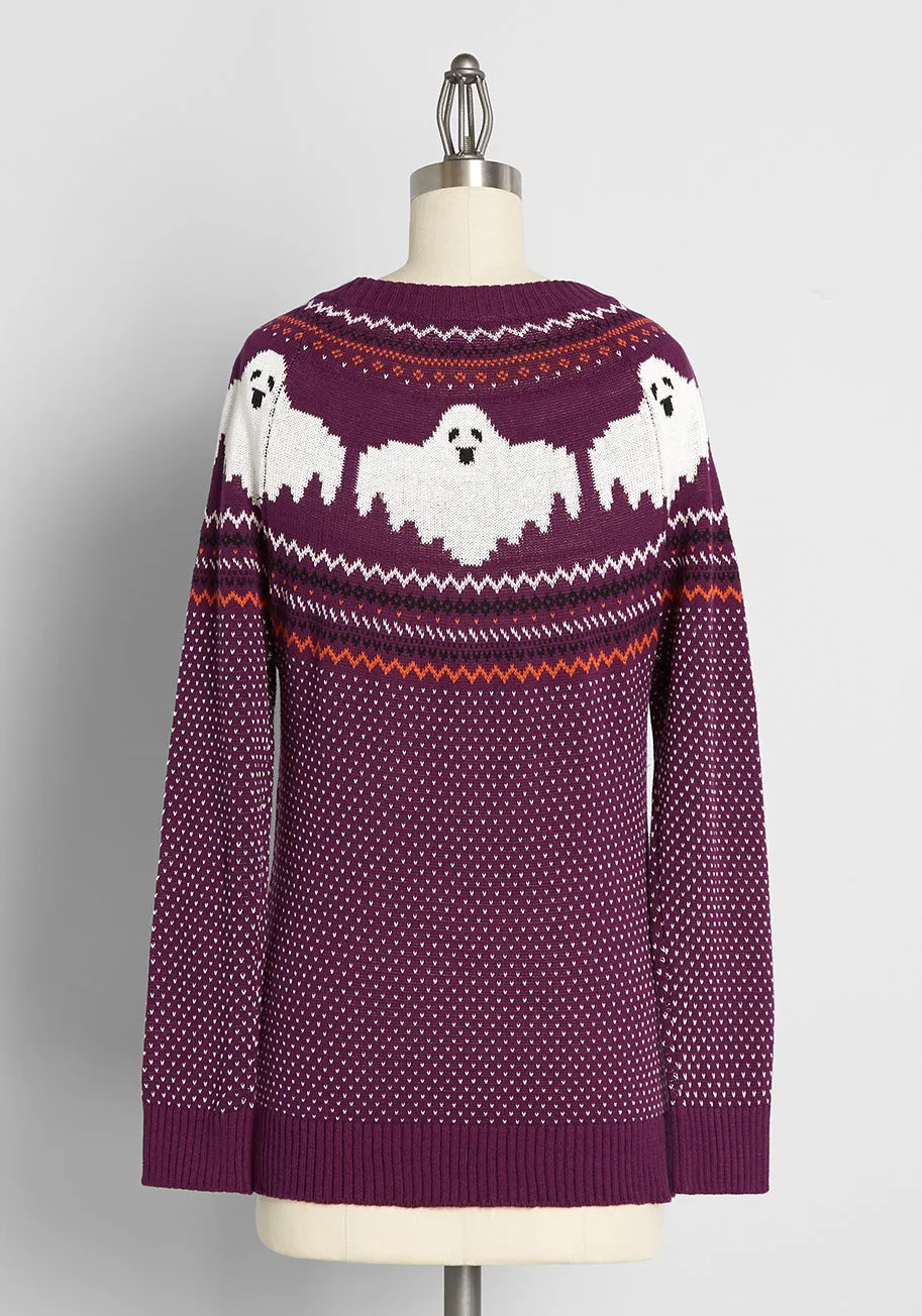 Here For The Boos Fair Isle Sweater