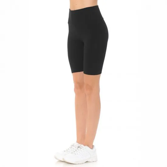 High Waist Knit Bike Shorts