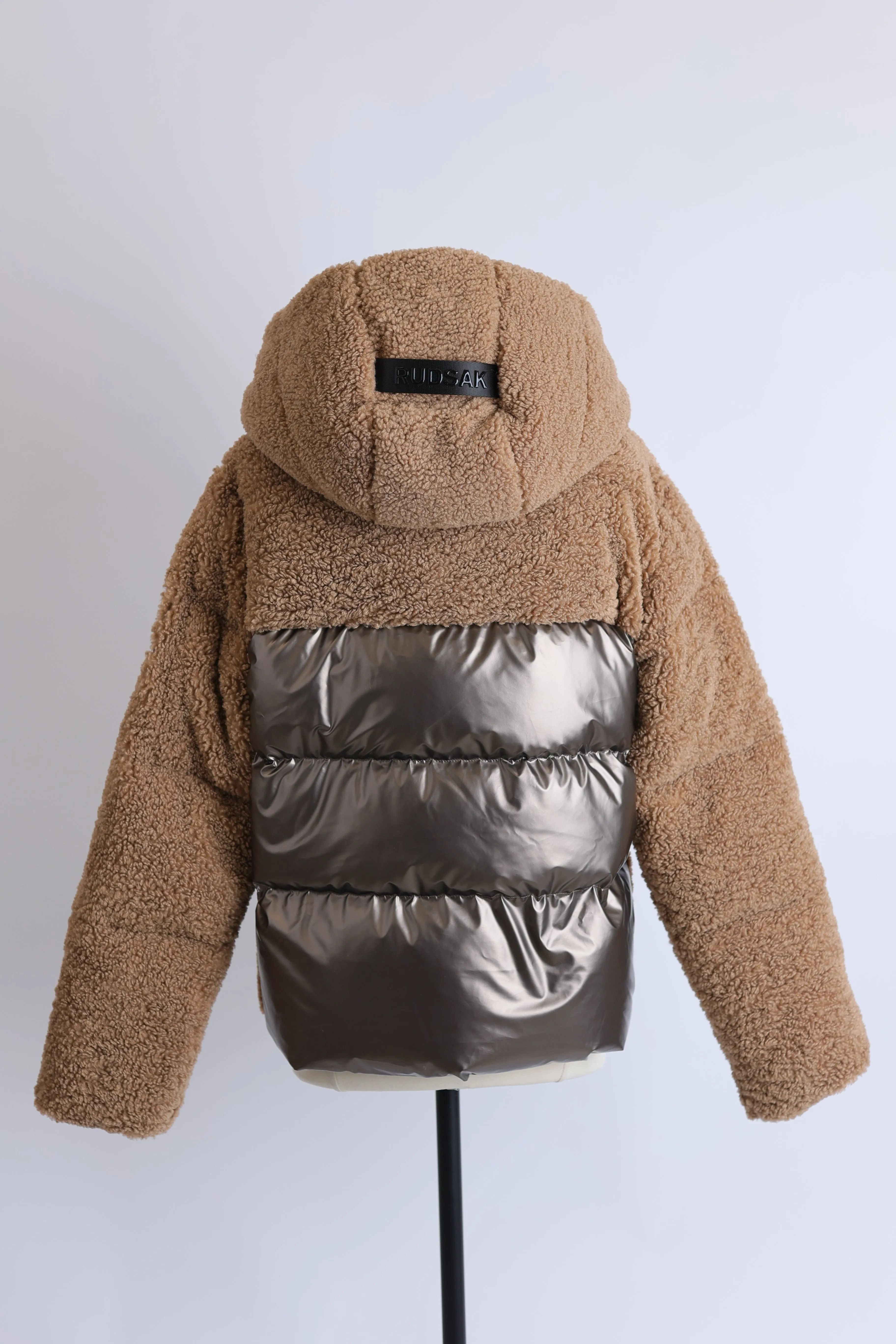 Joellie Faux Shearling Down Jacket